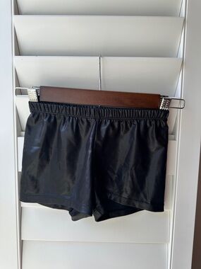 Gymnastics Black Elastic Waist Women’s Shorts